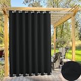 Outdoor-Pavillon-Vorhang, wasserdicht, wärmeisoliert, mit Ösen, Sonnenschutz, für Garten, Terrasse, 160 x 274 cm, Hellgrü
