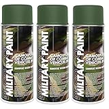 DC 3er Sparpack Olive-grün Ral 6003 MILITÄR Army Militärlack Lackspray 400ml N