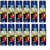 Deco Color 12er Sparpack (1 Karton) Lackspray glänzend 400ml RAL dunkelblau glanz RAL 5010