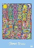 DUMONT James Rizzi Posterkalender 2024, im Format 50 x 70 cm, Monatskalender im Pop Art Stil, Kunstkalender mit I
