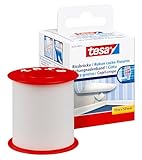 tesa Rissbrücke - Hochelastisches, selbstklebendes Reparaturband zum Überdecken von Bohrlöchern und Rissen im Putz - ganz ohne Spachteln - 10 m x 50