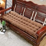 Sitzkissen Bankkissen für den Außenbereich, Dickes Stuhlpolster für weiche Chaiselongue-Bänke, braun, 55 x 150